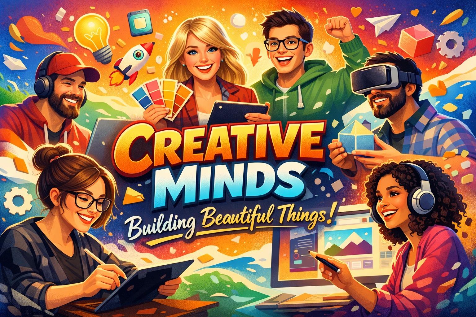 A smart creative team excited to create beautiful things