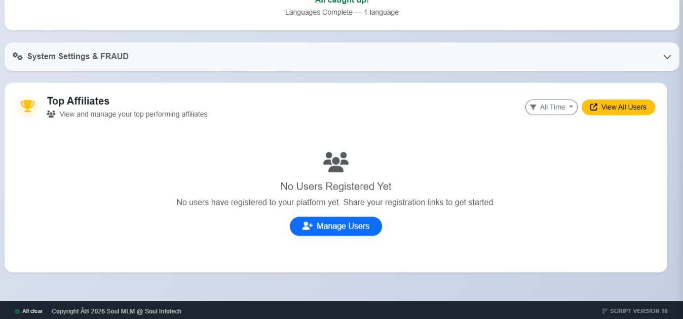 MLM System With Android Application